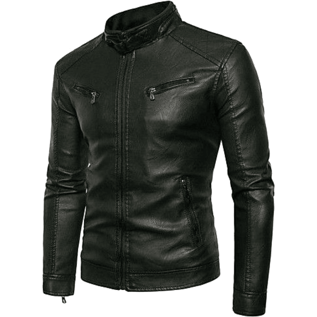 Onyx Faux Leather Jacket